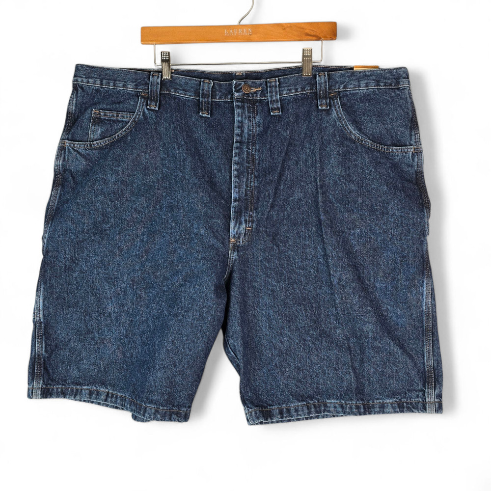 Wrangler Shorts Big‎ Man 48x10.5 Carpenter Relaxed Fit Denim Jean Jort Y2K New